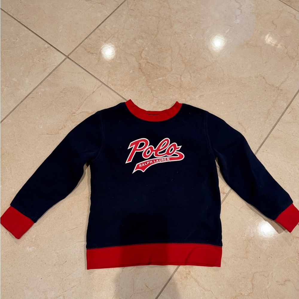 Polo by Ralph Lauren Kids Sweatshirt in Navy and Red